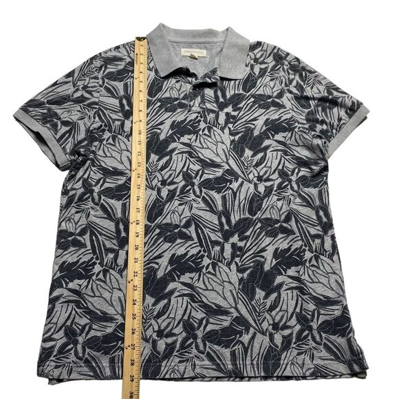 Aeropostale Rainforest Floral Polo Shirt Gray Sz XL - Picture 9 of 12
